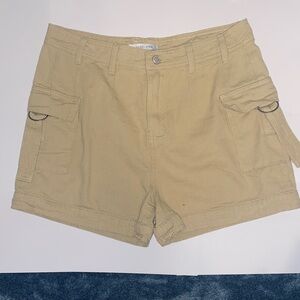 Angel Kiss Khaki Cargo Shorts for Women